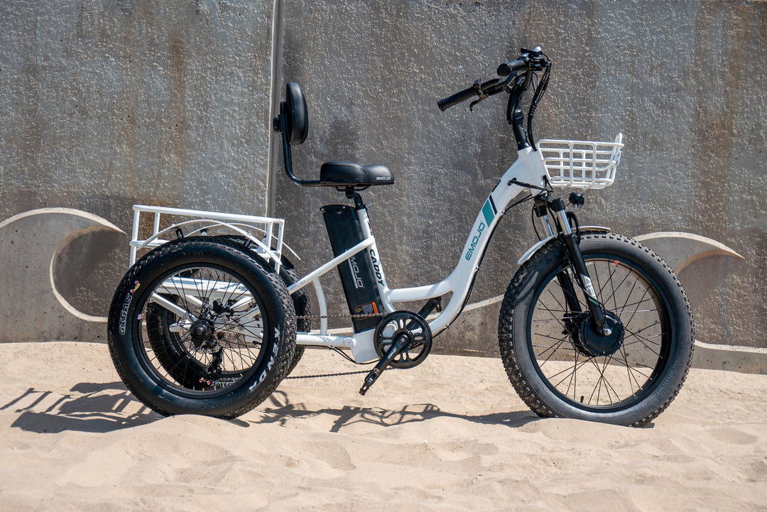 Las familias jóvenes con niños deberían considerar los triciclos Emojo Caddy PRO.